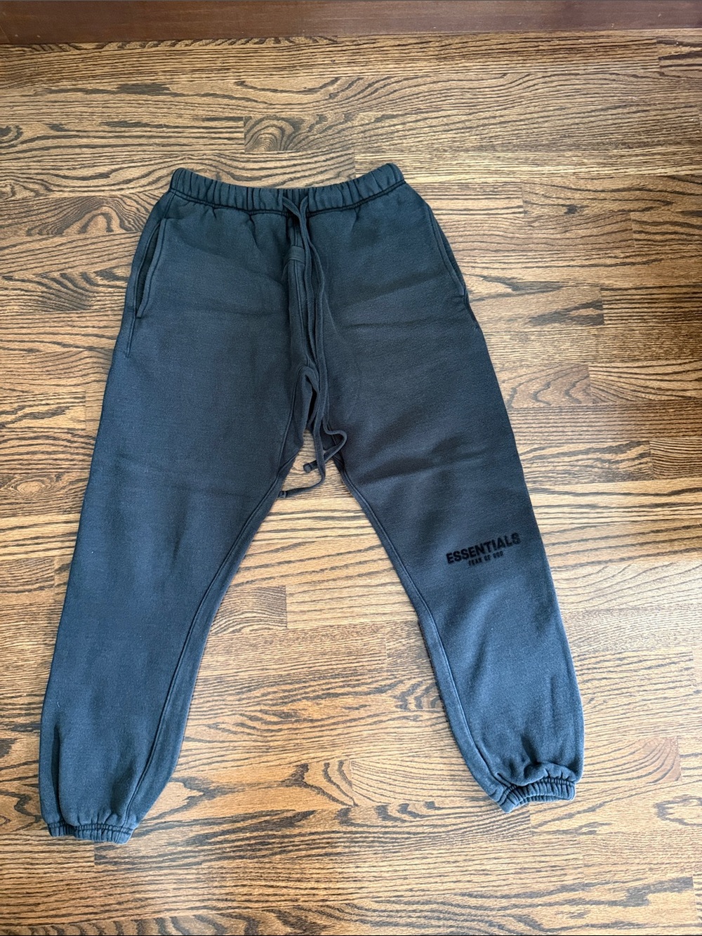 Fear of God Black Fleece Sweatpants with Logo
